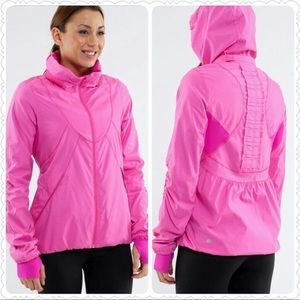 Lululemon Run hustle Paris pink jacket
